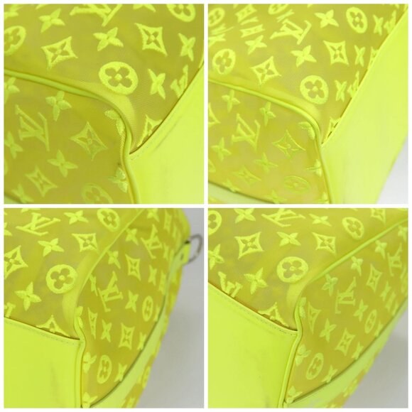 LOUIS VUITTON See Through Keepall Bandouliere 50 Bag Yellow M55380 Auth 112531A - Picture 14 of 16